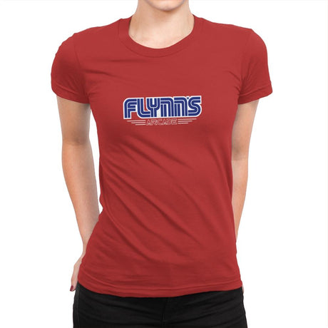 Flynn's Arcadea - Anytime - Womens Premium T-Shirts RIPT Apparel Small / Red