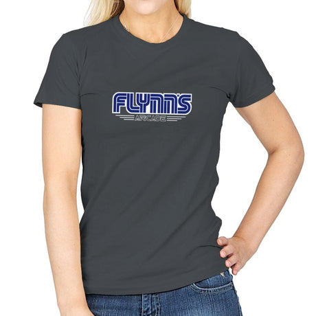 Flynn's Arcadea - Anytime - Womens T-Shirts RIPT Apparel Small / Charcoal
