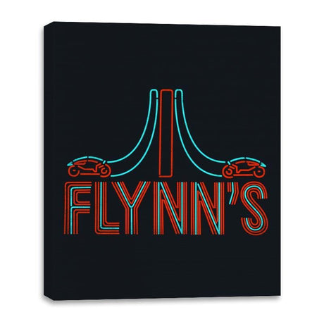 Flynn's Place - Best Seller - Canvas Wraps Canvas Wraps RIPT Apparel 16x20 / Black