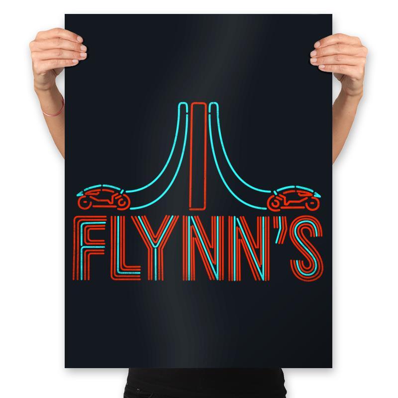 Flynn's Place - Prints Posters RIPT Apparel 18x24 / Black