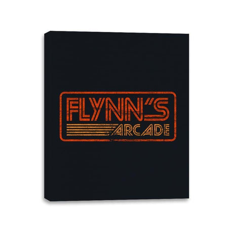 Flynns Arcade Retro - Canvas Wraps Canvas Wraps RIPT Apparel 11x14 / Black