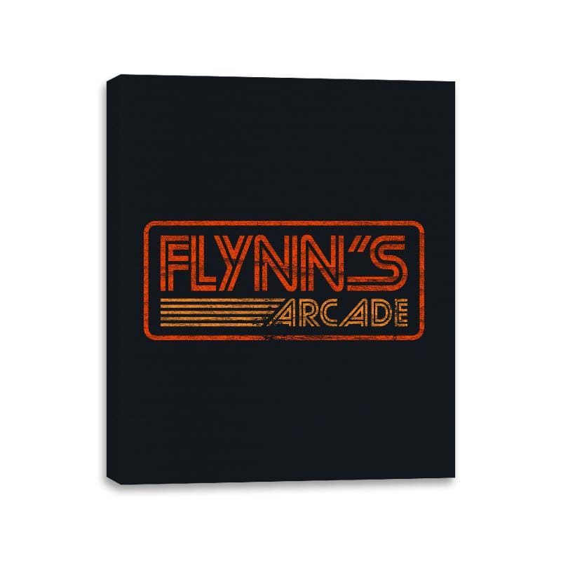 Flynns Arcade Retro - Canvas Wraps Canvas Wraps RIPT Apparel 11x14 / Black