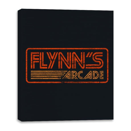Flynns Arcade Retro - Canvas Wraps Canvas Wraps RIPT Apparel 16x20 / Black