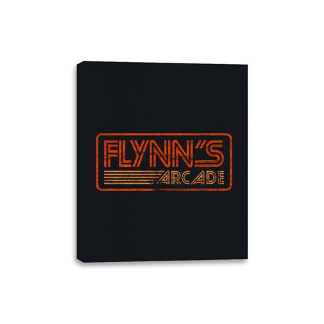 Flynns Arcade Retro - Canvas Wraps Canvas Wraps RIPT Apparel 8x10 / Black