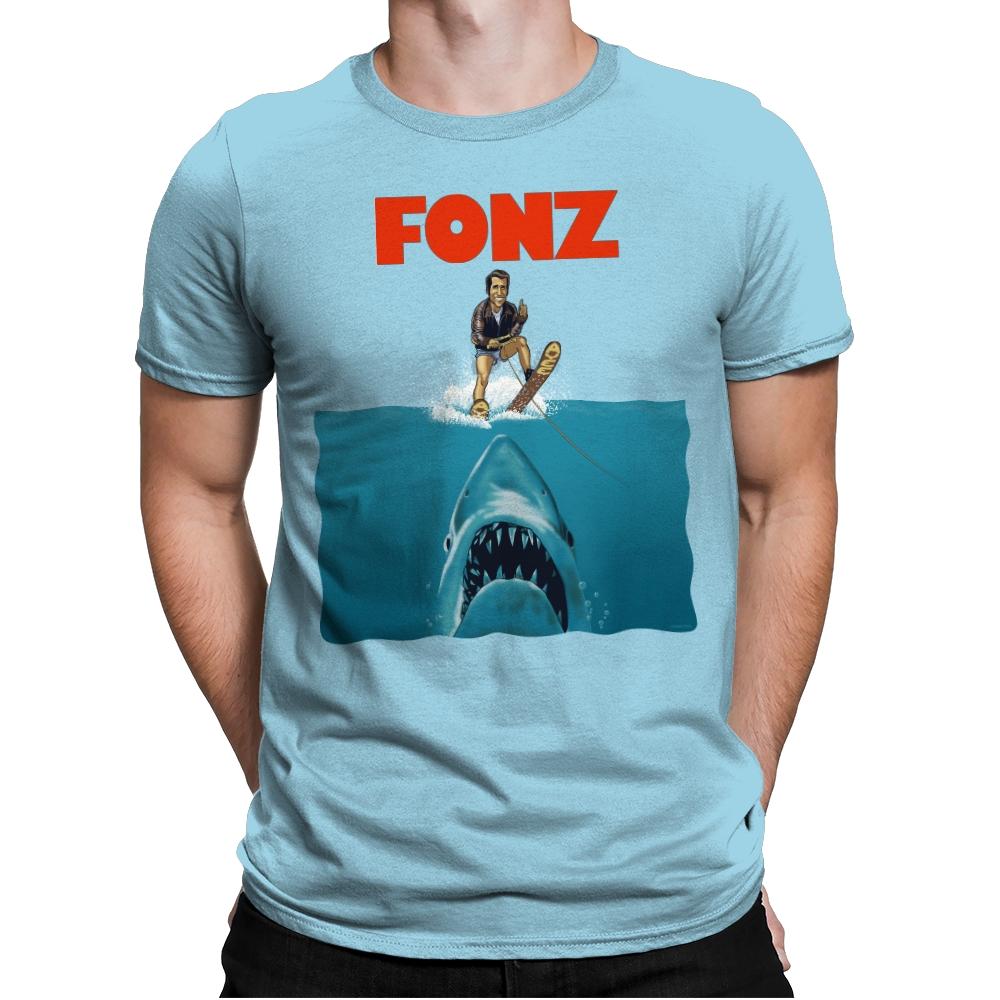 FONZ - Mens Premium T-Shirts RIPT Apparel Small / Light Blue