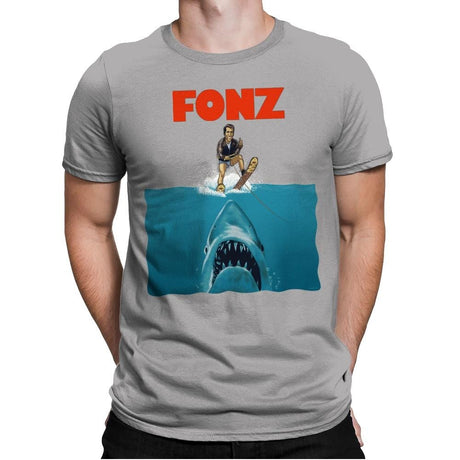 FONZ - Mens Premium T-Shirts RIPT Apparel Small / Light Grey
