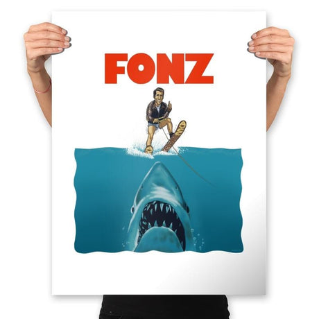 FONZ - Prints Posters RIPT Apparel 18x24 / White