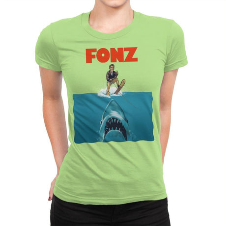 FONZ - Womens Premium T-Shirts RIPT Apparel Small / Mint