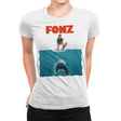FONZ - Womens Premium T-Shirts RIPT Apparel Small / White