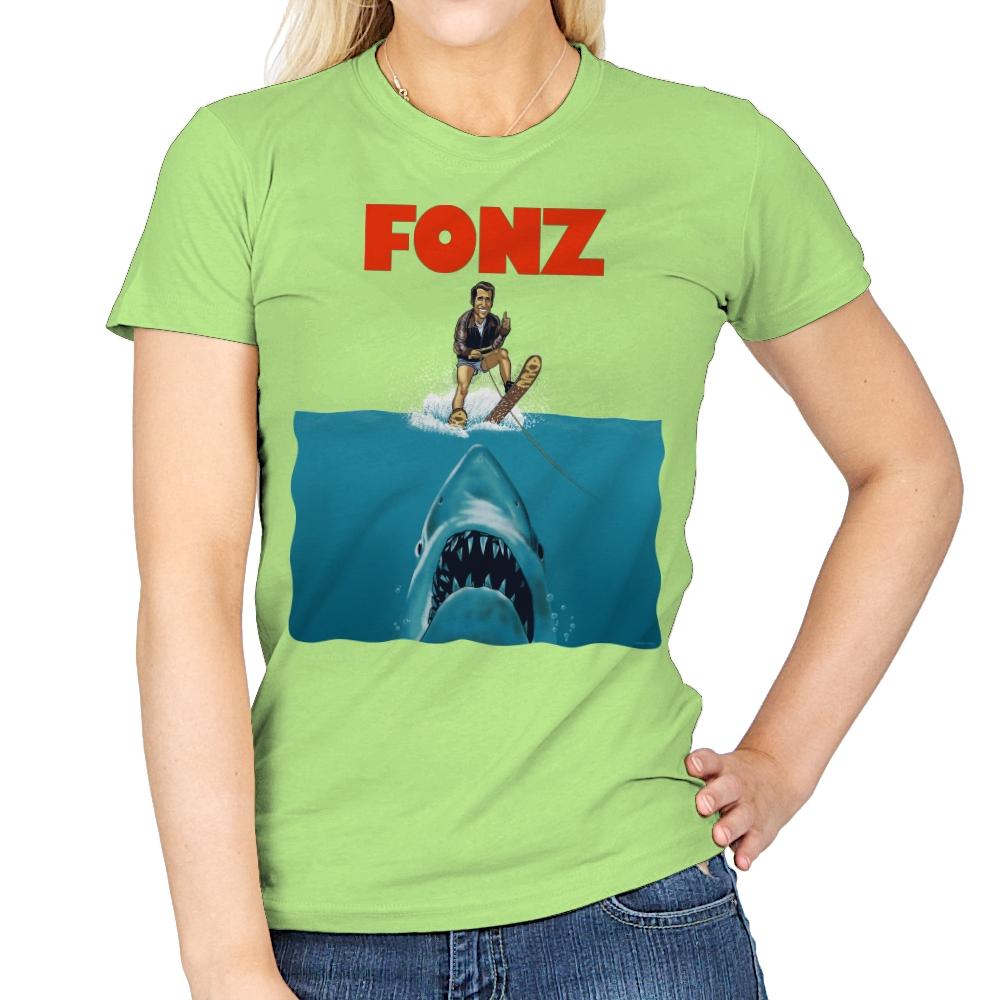 FONZ - Womens T-Shirts RIPT Apparel Small / Mint Green