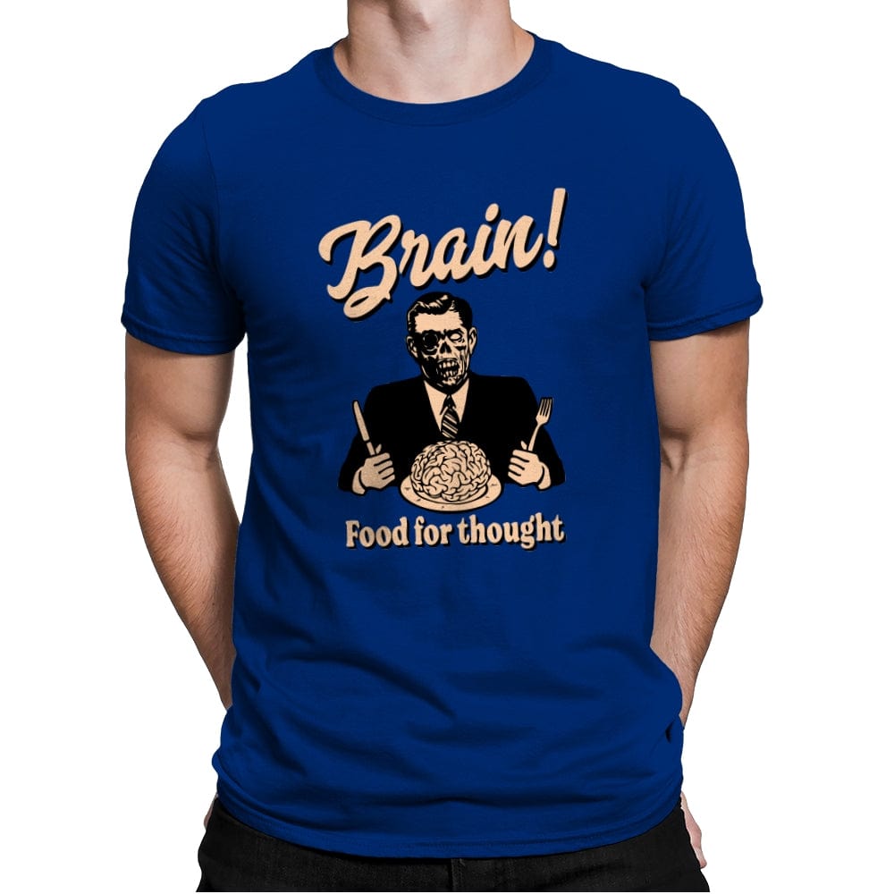 Food For Thought - Mens Premium T-Shirts RIPT Apparel Small / Royal