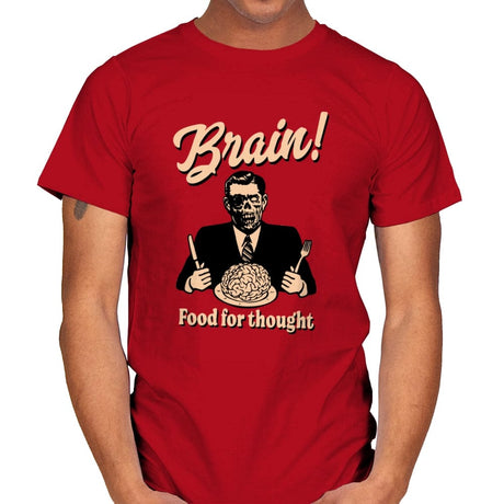 Food For Thought - Mens T-Shirts RIPT Apparel Small / Red