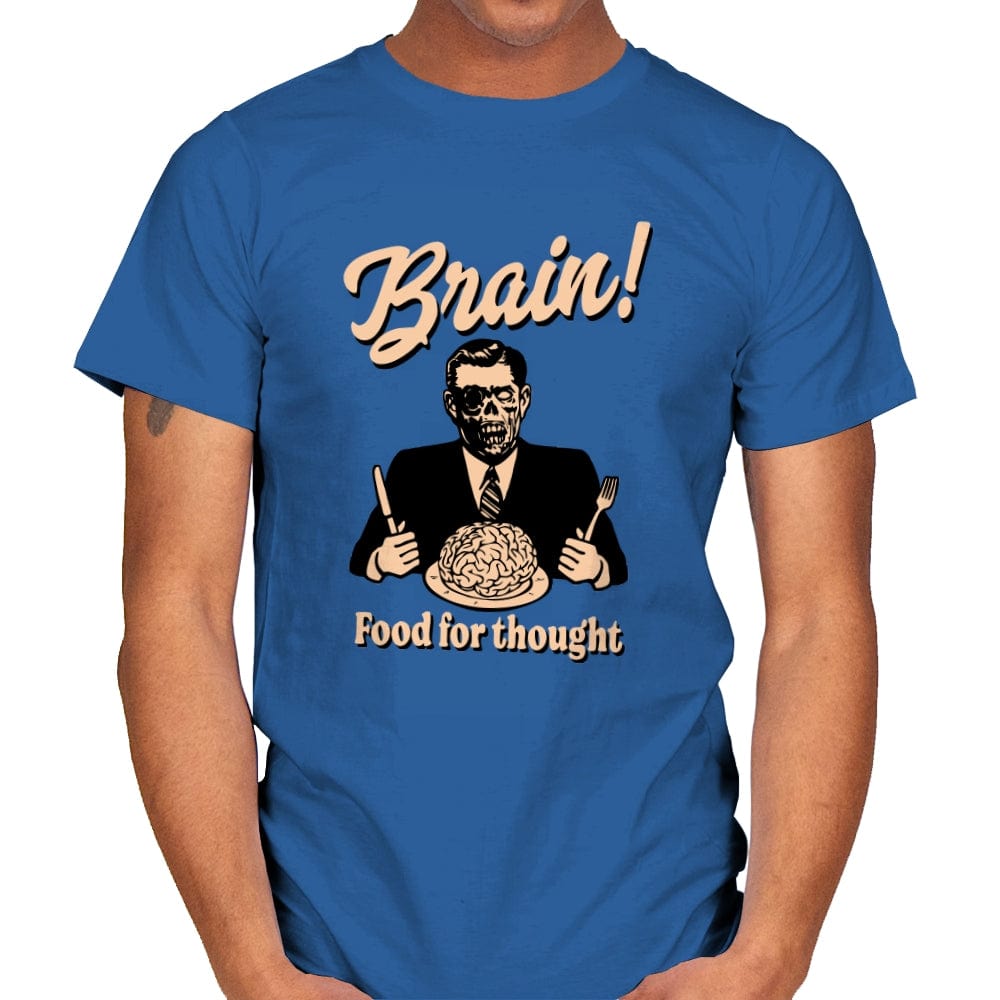 Food For Thought - Mens T-Shirts RIPT Apparel Small / Royal