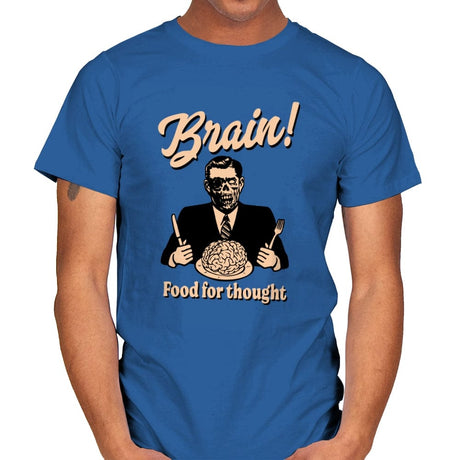 Food For Thought - Mens T-Shirts RIPT Apparel Small / Royal