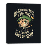 Fool of Myself Trick - Canvas Wraps Canvas Wraps RIPT Apparel 16x20 / Black