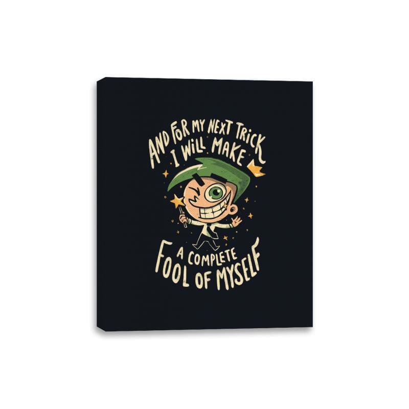 Fool of Myself Trick - Canvas Wraps Canvas Wraps RIPT Apparel 8x10 / Black