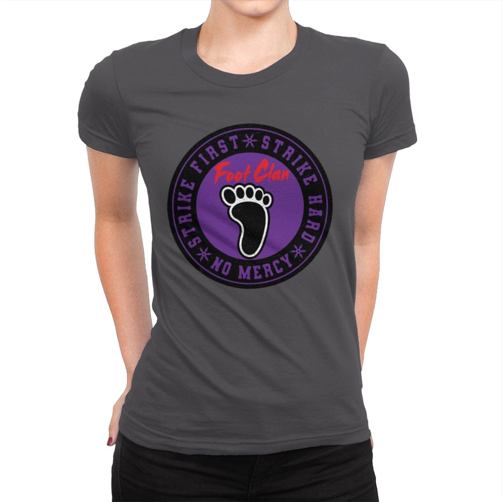 Foot Clan - Womens Premium T-Shirts RIPT Apparel Small / Heavy Metal