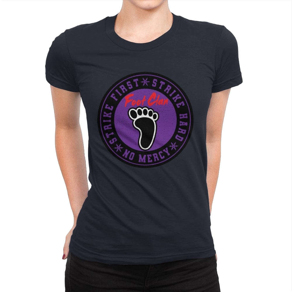 Foot Clan - Womens Premium T-Shirts RIPT Apparel Small / Midnight Navy