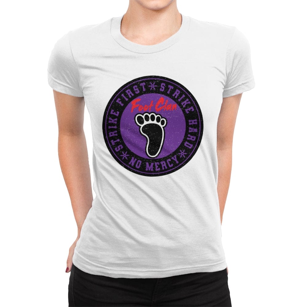 Foot Clan - Womens Premium T-Shirts RIPT Apparel Small / White