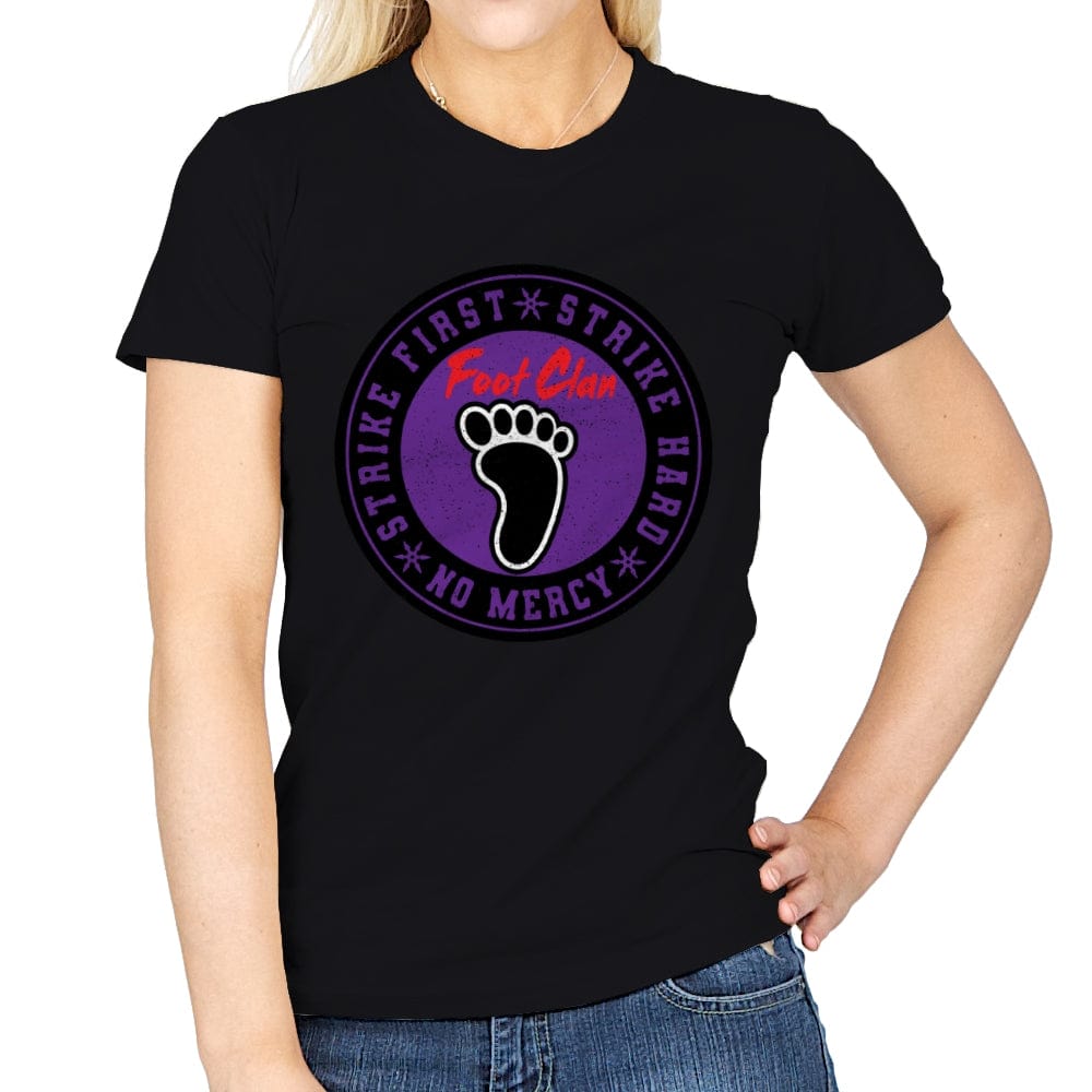 Foot Clan - Womens T-Shirts RIPT Apparel Small / Black