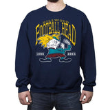 Football Head - Crew Neck Sweatshirt Crew Neck Sweatshirt RIPT Apparel Small / Navy
