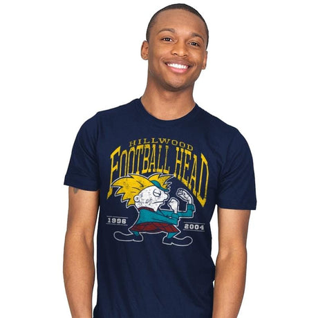 Football Head - Mens T-Shirts RIPT Apparel Small / Navy