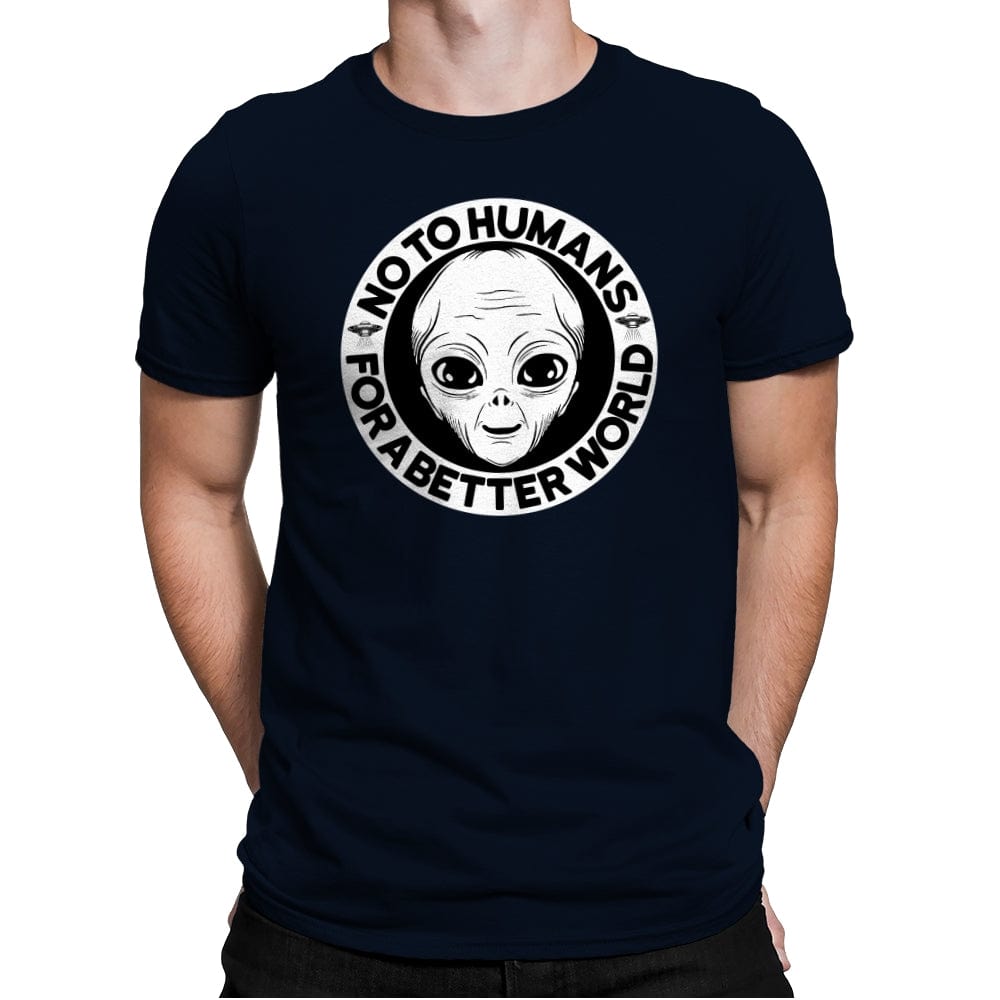 For a Better World - Mens Premium T-Shirts RIPT Apparel Small / Midnight Navy