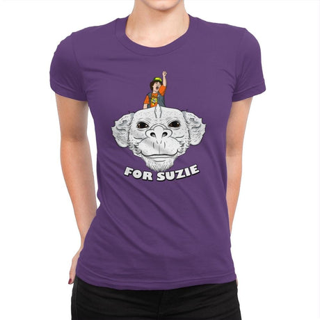 For Suzie - Womens Premium T-Shirts RIPT Apparel Small / Purple Rush
