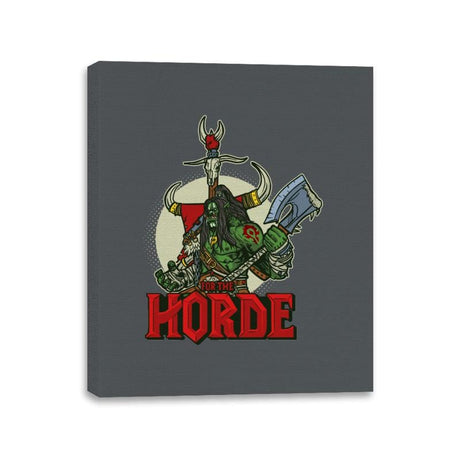For the Horde - Canvas Wraps Canvas Wraps RIPT Apparel 11x14 / Charcoal