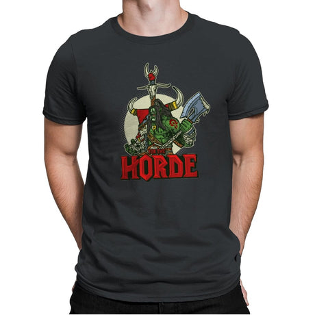 For the Horde - Mens Premium T-Shirts RIPT Apparel Small / Heavy Metal