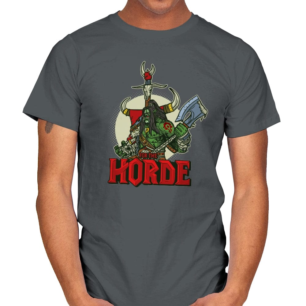 For the Horde - Mens T-Shirts RIPT Apparel Small / Charcoal