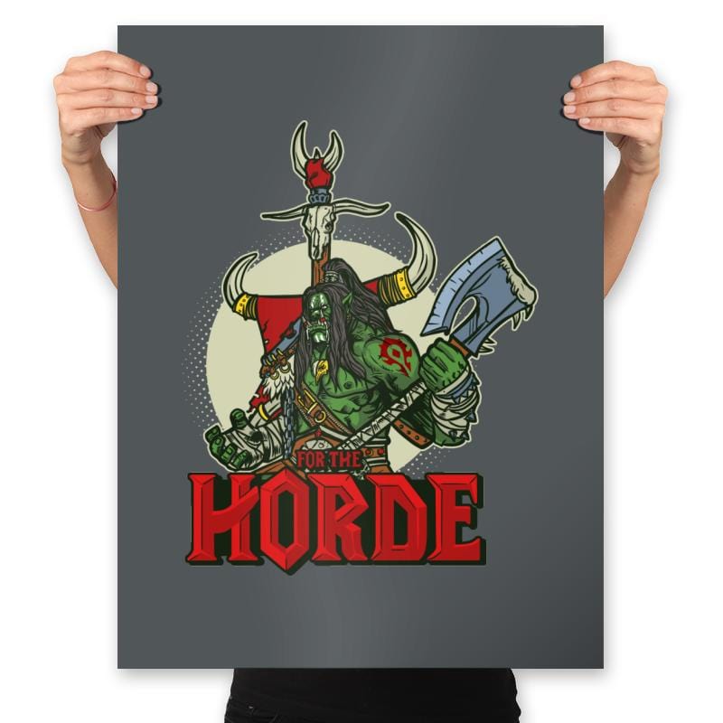 For the Horde - Prints Posters RIPT Apparel 18x24 / Charcoal