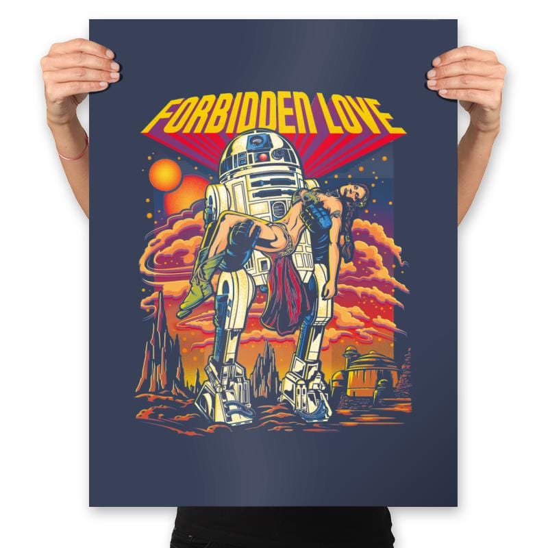 Forbidden Love - Anytime - Prints Posters RIPT Apparel 18x24 / Navy
