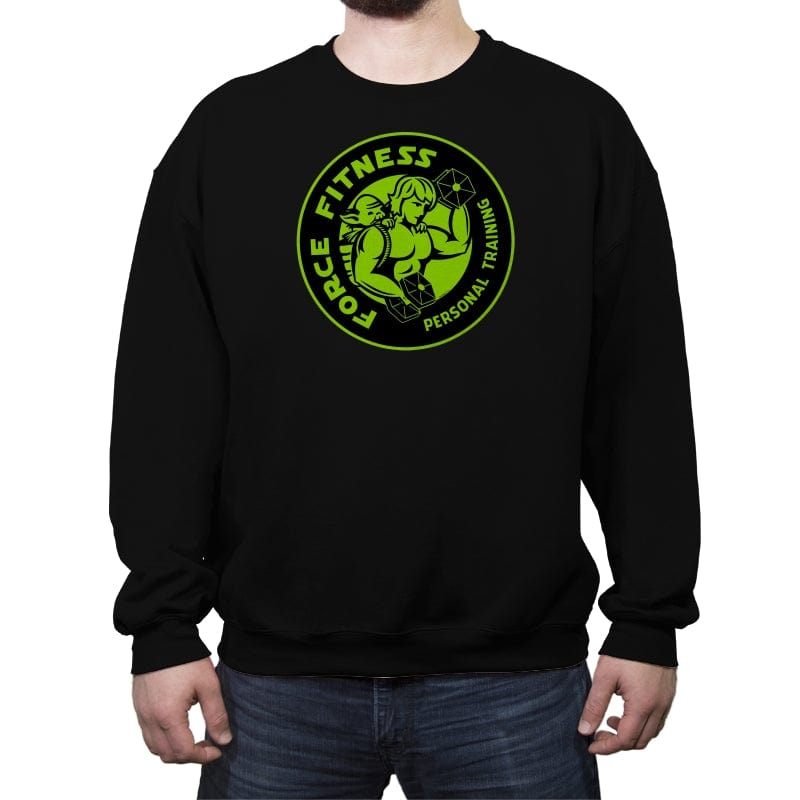 Force Fitness - Crew Neck Sweatshirt Crew Neck Sweatshirt RIPT Apparel Small / Black