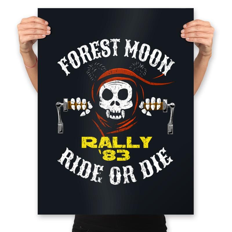 Forest Moon Rally 83 - Prints Posters RIPT Apparel 18x24 / Black