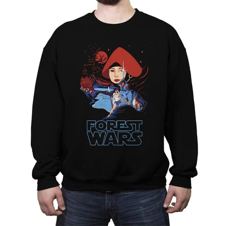 Forest Wars - Crew Neck Sweatshirt Crew Neck Sweatshirt RIPT Apparel