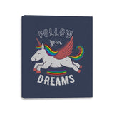 Forever Follow Your Dreams - Canvas Wraps Canvas Wraps RIPT Apparel 11x14 / Navy