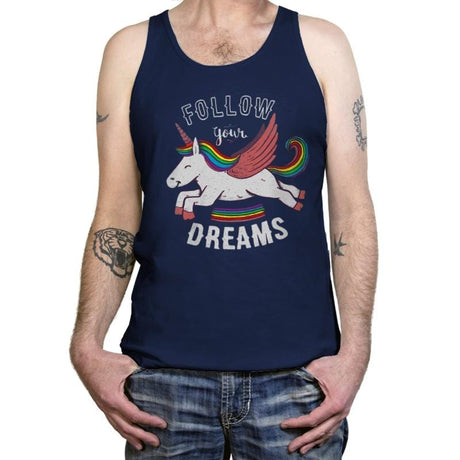 Forever Follow Your Dreams - Tanktop Tanktop RIPT Apparel X-Small / Navy