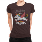 Forever Follow Your Dreams - Womens Premium T-Shirts RIPT Apparel Small / Dark Chocolate