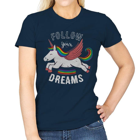 Forever Follow Your Dreams - Womens T-Shirts RIPT Apparel