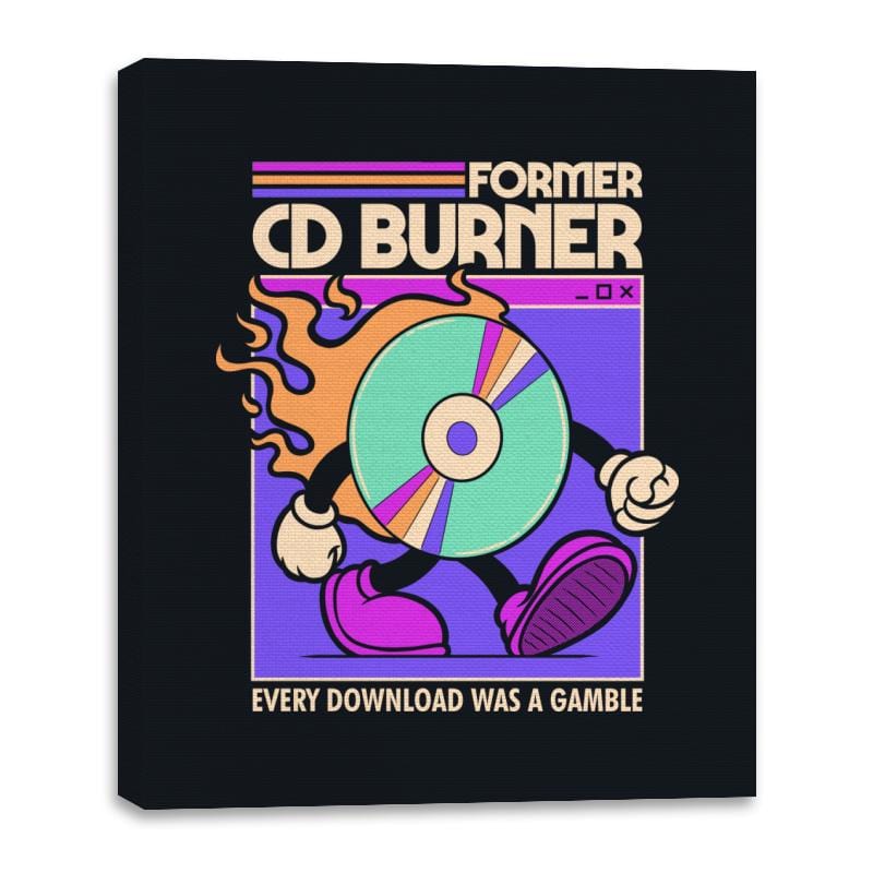Former Cd Burner - Canvas Wraps Canvas Wraps RIPT Apparel 16x20 / Black