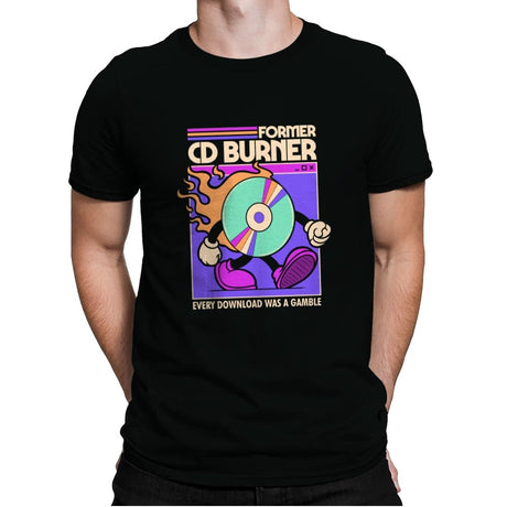 Former Cd Burner - Mens Premium T-Shirts RIPT Apparel Small / Black