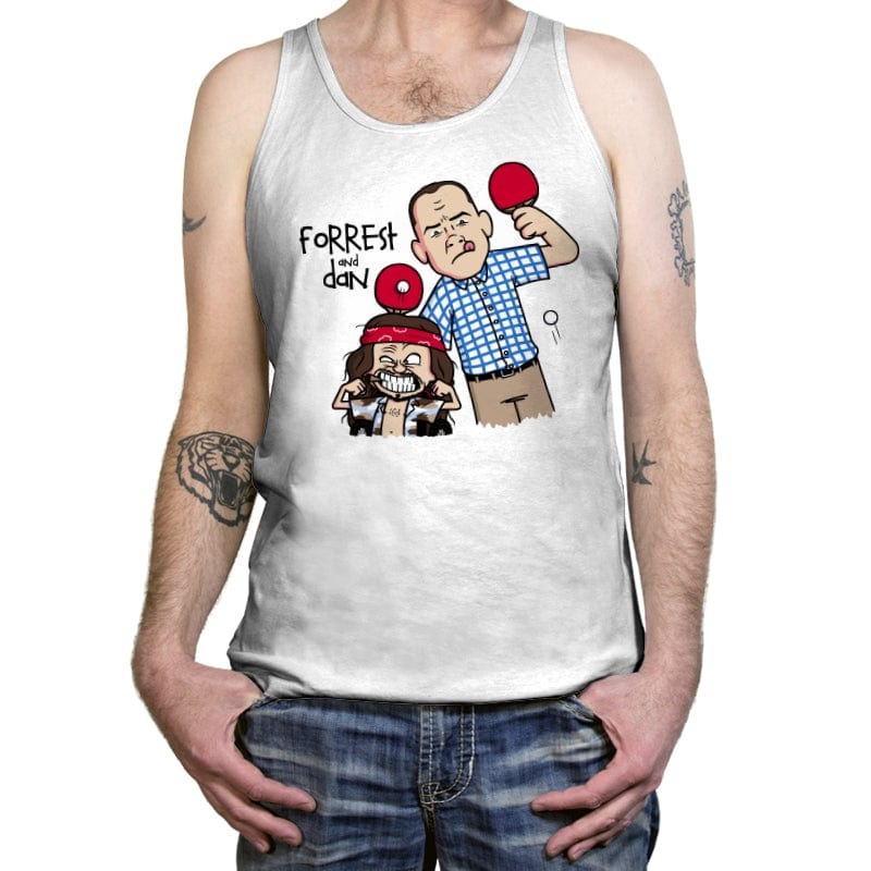 Forrest and Dan! - Tanktop Tanktop RIPT Apparel X-Small / White