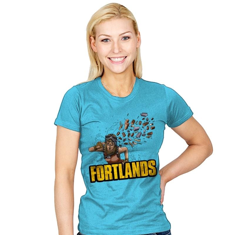 Fortlands - Womens T-Shirts RIPT Apparel Small / Aqua