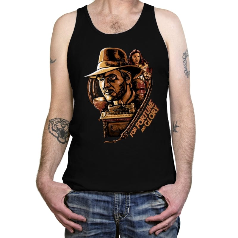 Fortune and Glory 2.0 - Tanktop Tanktop RIPT Apparel X-Small / Black