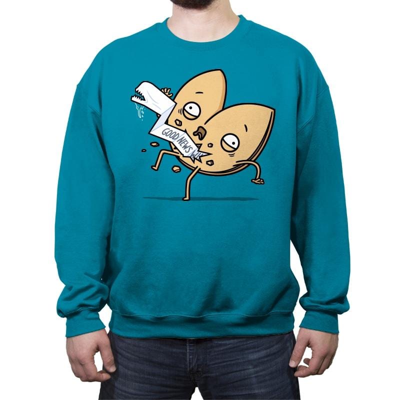 Fortune Burster! - Crew Neck Sweatshirt Crew Neck Sweatshirt RIPT Apparel Small / Antique Sapphire