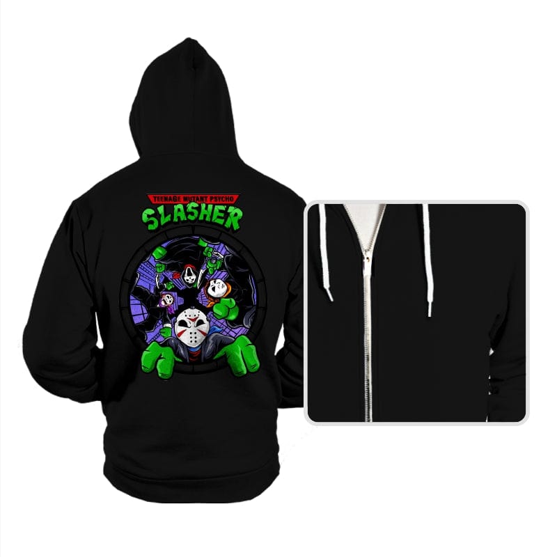 Four Slashers - Hoodies Hoodies RIPT Apparel Small / Black