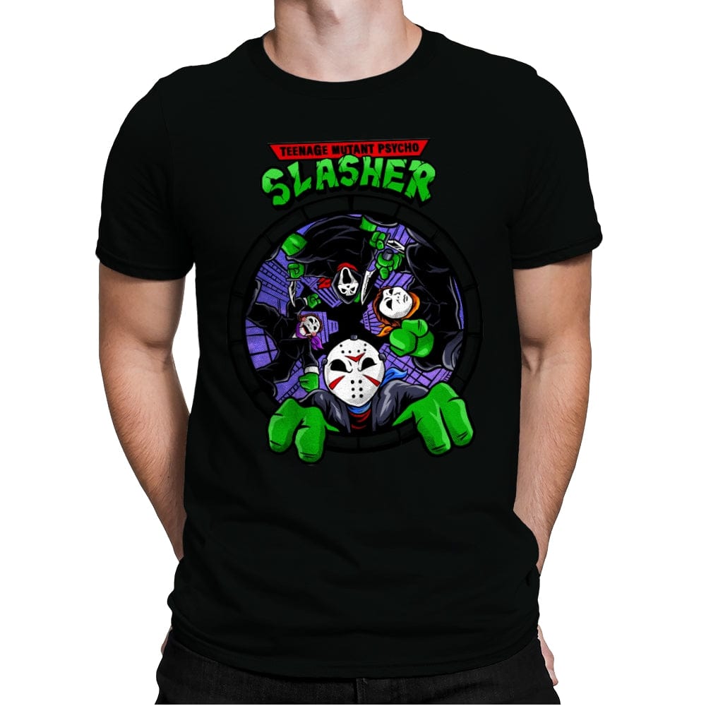 Four Slashers - Mens Premium T-Shirts RIPT Apparel Small / Black