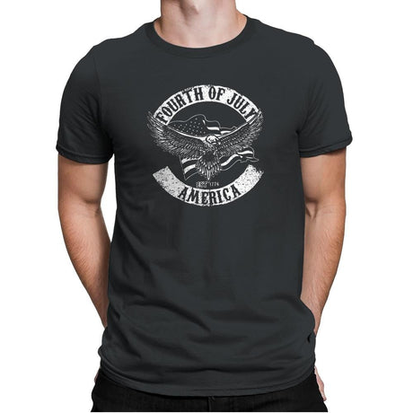 Fourth Of July - Star-Spangled - Mens Premium T-Shirts RIPT Apparel Small / Heavy Metal