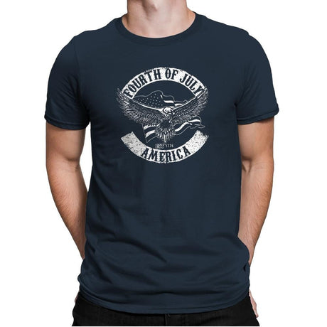 Fourth Of July - Star-Spangled - Mens Premium T-Shirts RIPT Apparel Small / Indigo